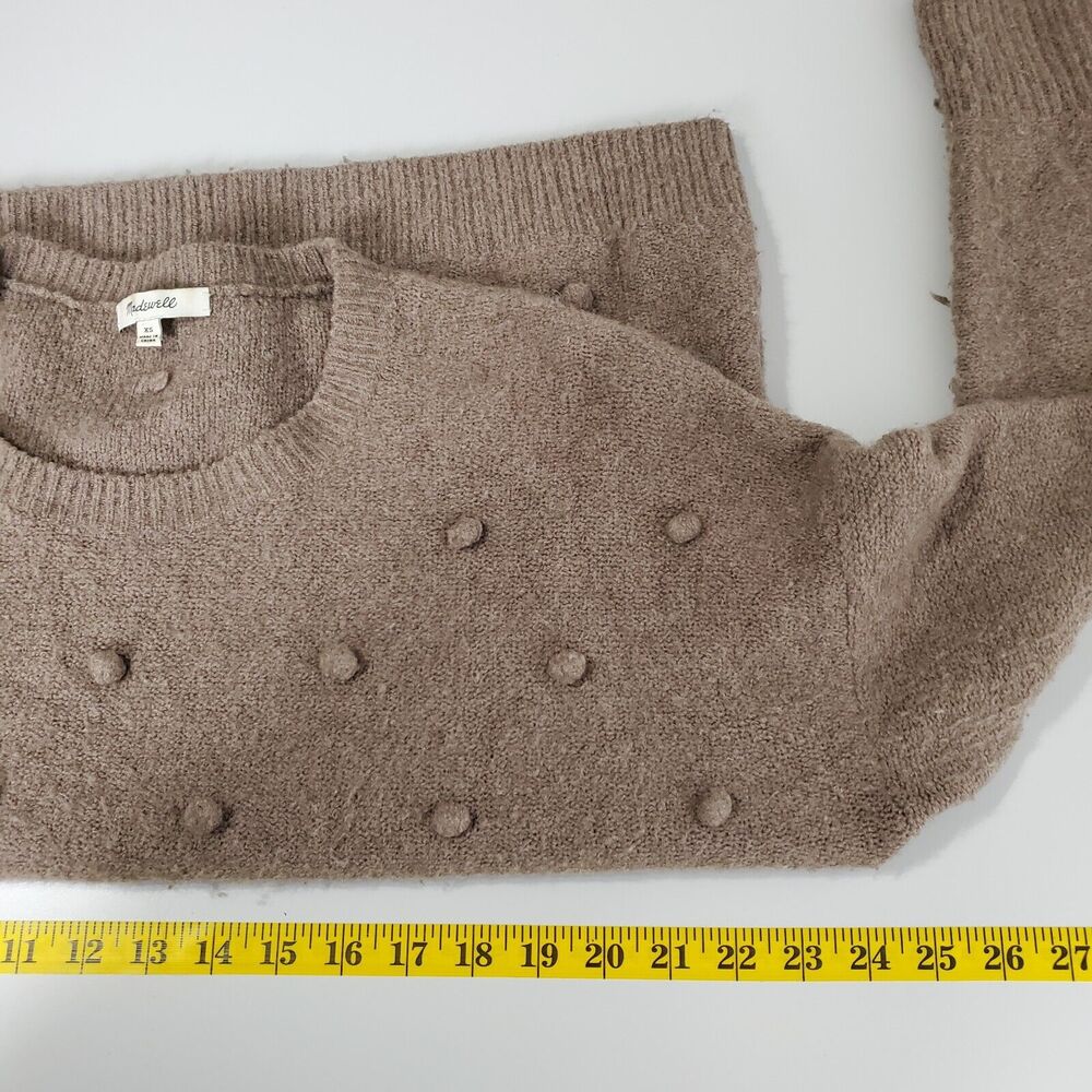 Madewell Womens Bobble Pullover Sweater Size XS Alpaca Wool Blend FLAW - Picture 8 of 10